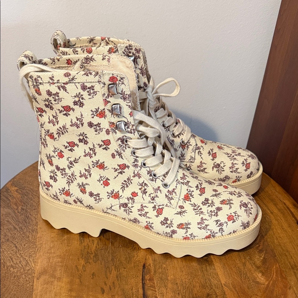 Aerosoles x Laura Ashley Steph Floral Combat Boots